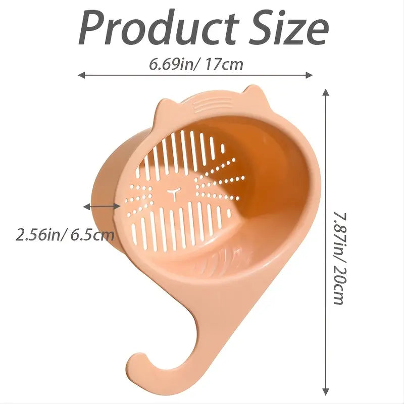 Plastic Kitchen Food Strainer Basket for Vegetables & Pasta