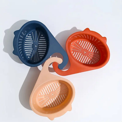 Plastic Kitchen Food Strainer Basket for Vegetables & Pasta