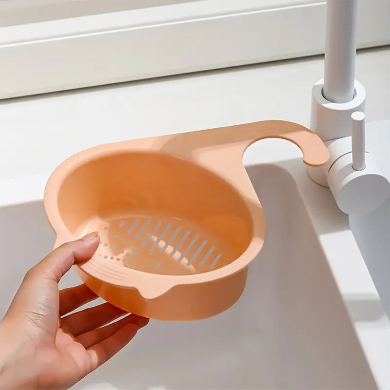 Plastic Kitchen Food Strainer Basket for Vegetables & Pasta