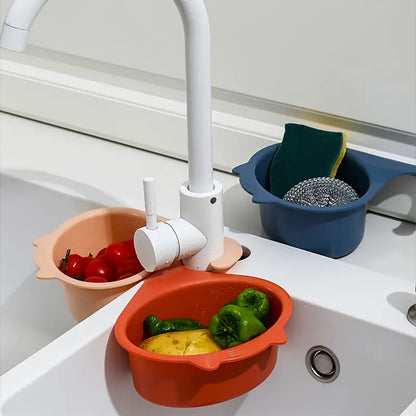 Plastic Kitchen Food Strainer Basket for Vegetables & Pasta